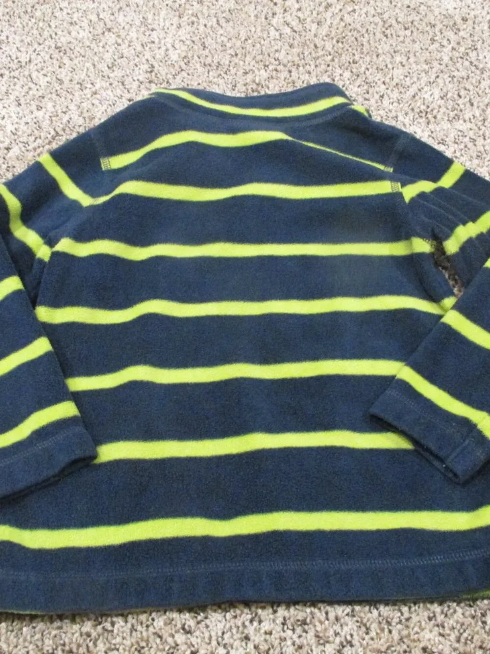Peanut & Ollie 1/4 Zip Fleece Pullover Jacket‎ Boys 5T Blue Long Sleeve Collared